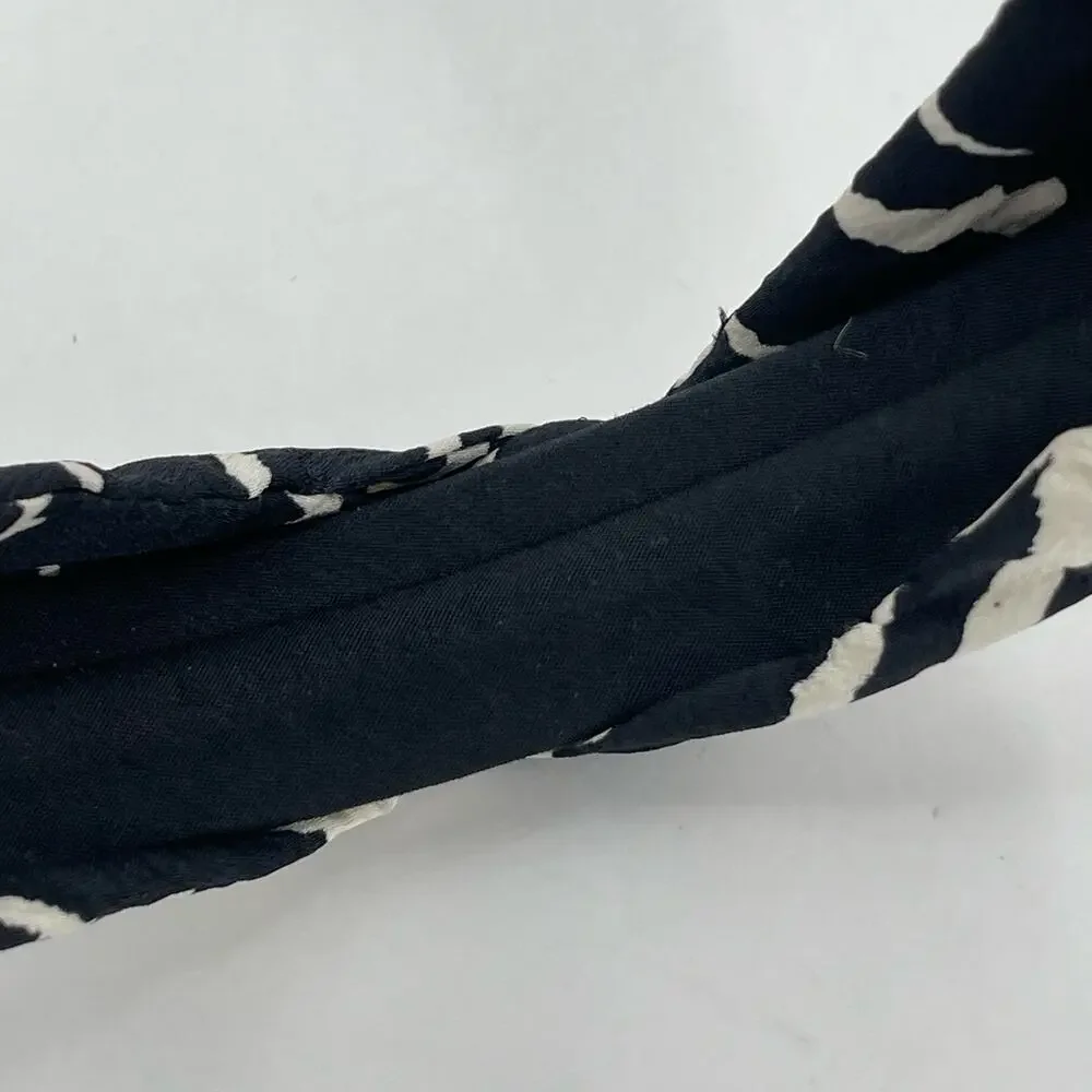 AUTUMN ADEIGBO Headband NEW Zebra Animal Print Black Hair Accessory Rare NWOT